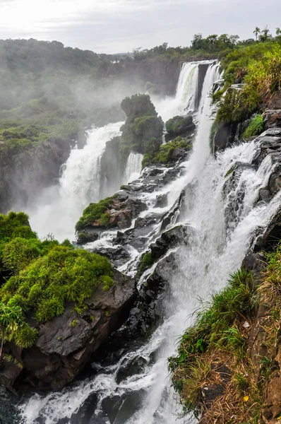 Horní obvod Iguazu Falls, Argentina — Stock fotografie