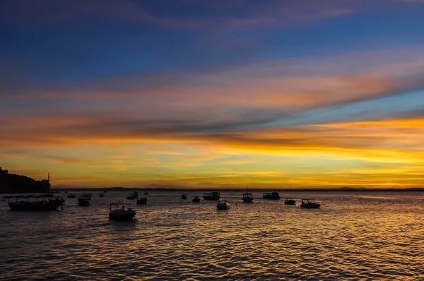 Cores do sol em Morro de Sao Paulo, Salvador, Brasil — Fotografia de Stock