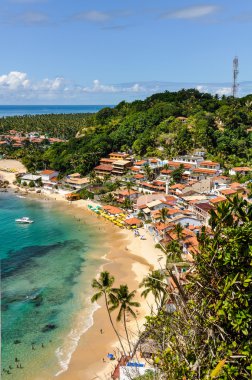 Görünüm ilk Beach Morro de Sao Paulo, Brezilya