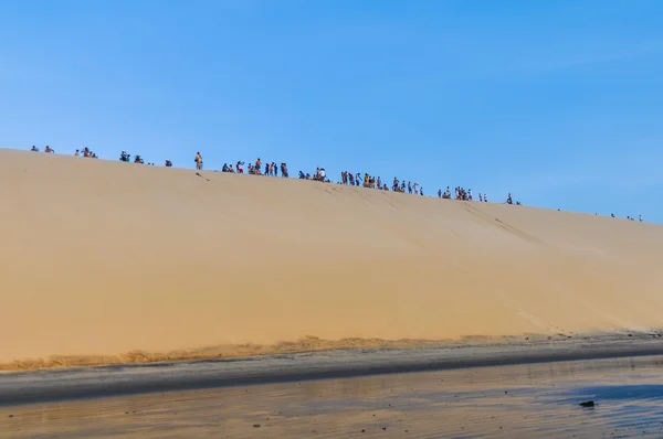 沙丘在日落时在里约热内卢，巴西 — 图库照片