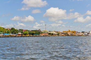 Santarem Amazon yağmur ormanları, Brezilya'da görünümünü