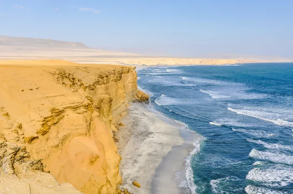 Blick auf den Strand im Paracas Nationalpark, Peru — Stockfoto