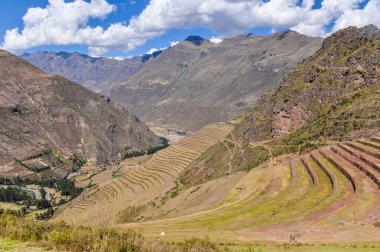 Pisac, kutsal vadi, Peru teraslar
