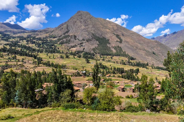 Pemandangan dari atas Lembah Suci, Peru — Stok Foto