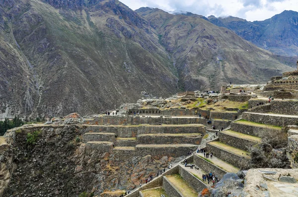 Ruines d'Ollantaytambo dans la Vallée Sacrée, Pérou — Photo