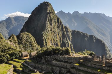 Daylight at Machu Picchu, the sacred city of Incas, Peru