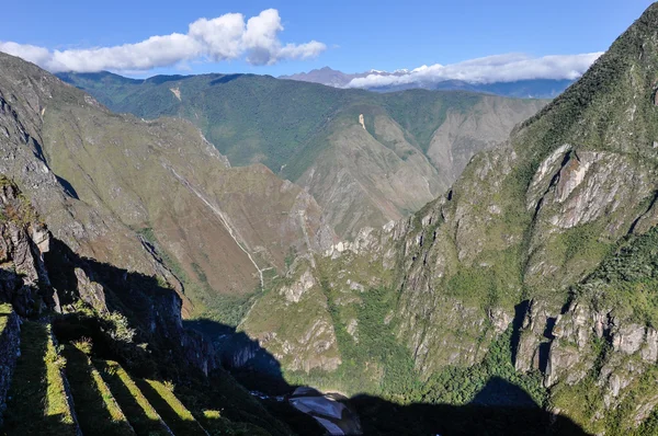 View of the mountains around Machu Picchu, the sacred city of In — Stock fotografie