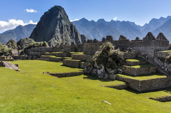 Daylight view at Machu Picchu, the sacred city of Incas, Peru — Stock fotografie