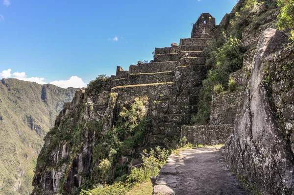 Temple ruin on Wayna Picchu at Machu Picchu,  Peru — Φωτογραφία Αρχείου