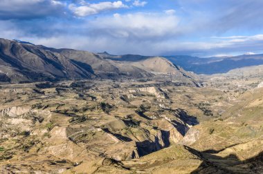 Colca Canyon, Peru vadide görünümünü