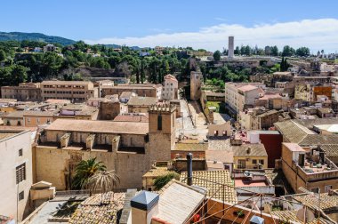View of Tortosa from the castle, Spain clipart