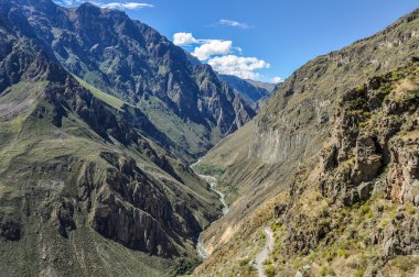 Nehir Colca Kanyon Peru dibinde