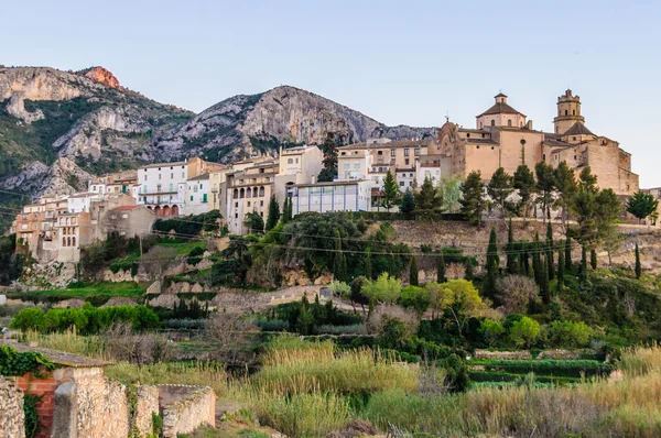 Vista del atardecer de Tivissa, España — Foto de Stock
