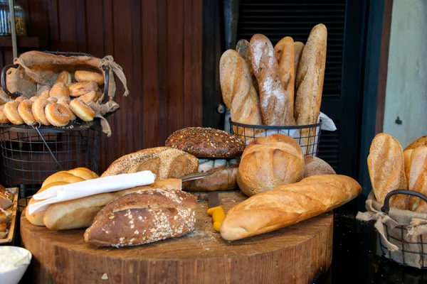 Французский хлеб дисплей Стоковая Картинка