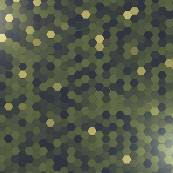 Duvar kağıdı veya sunumu için altıgen kiremitli yeşil duvar