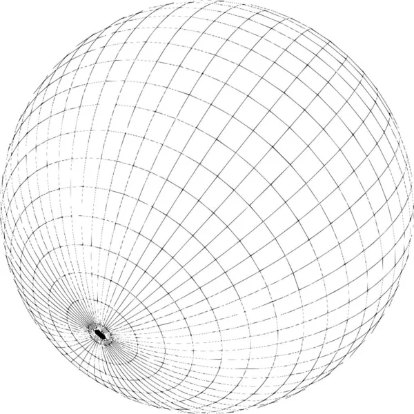 Векторний Силует Глобуса Білому Тлі — стоковий вектор