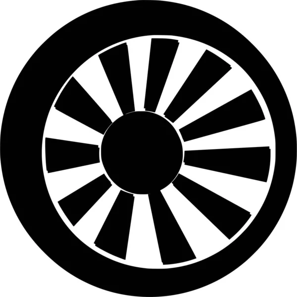 Vektorsilhouette Des Rades Auf Weißem Hintergrund — Stockvektor