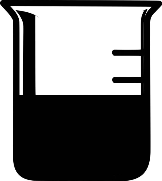 Silueta Vectorial Química Sobre Fondo Blanco — Archivo Imágenes Vectoriales