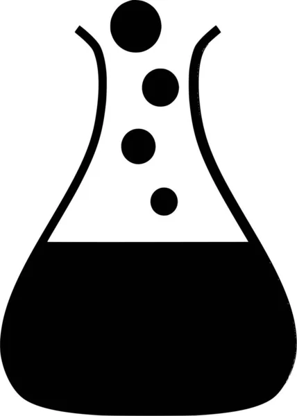 Silueta Vectorial Química Sobre Fondo Blanco — Archivo Imágenes Vectoriales