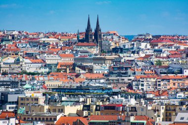 Prag, Çek Cumhuriyeti 'nin başkentidir. Tarihi görüntüler.