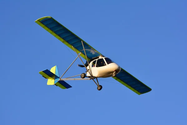 Airplane on sky background — Stock Photo, Image