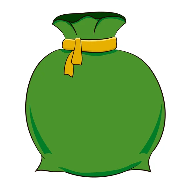 Sac cadeau vert — Image vectorielle