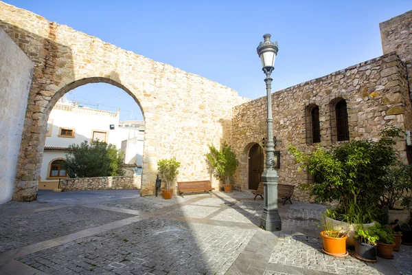 Parish church of Nuestra Senora de las Nieves is located in the — Stock Photo, Image