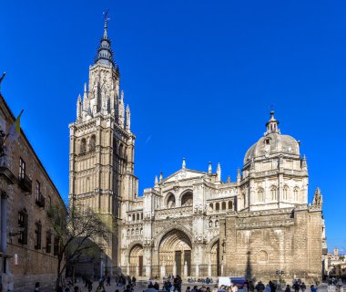 Güneşli bir gün, İspanya Toledo Vew Katedrali