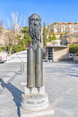 Amuel Halevi kurucusu sinagog del Transito heykeli 