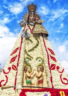 Virgen de los Desemparados Saint Meydanı Fallas festival