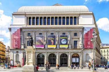 Theater Real  is a major opera house located in Madrid. clipart