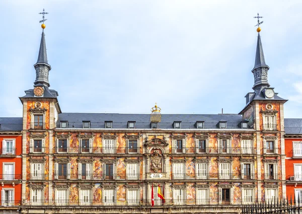 Plaza Mayor v Madridu, Španělsko. — Stock fotografie