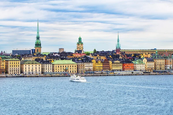 Stockholm, İsveç Limanı manzarası. — Stok fotoğraf