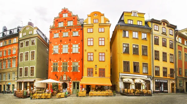 STOCKHOLM, SUÉCIA - JULHO 06, 2015: Stortorget place in Gamla stan, Estocolmo, Suécia . — Fotografia de Stock
