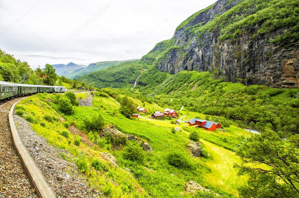 Village in Flam. Norway