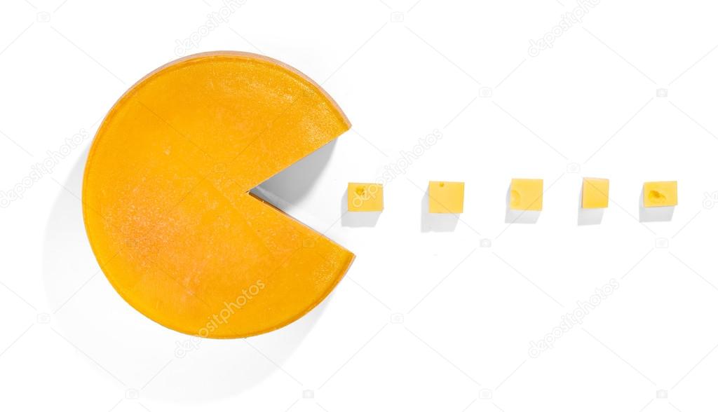 Cheese Pacman - playing with food