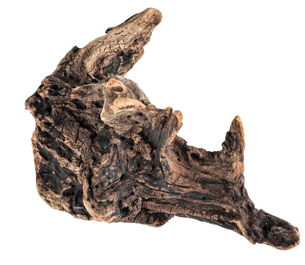 Driftwood Textuur Stuk Hout Geïsoleerd — Stockfoto