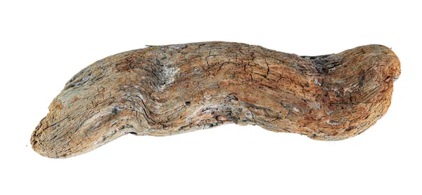 Driftwood Textuur Stuk Hout Geïsoleerd — Stockfoto