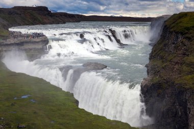 Gullfoss şelale İzlanda altın daire