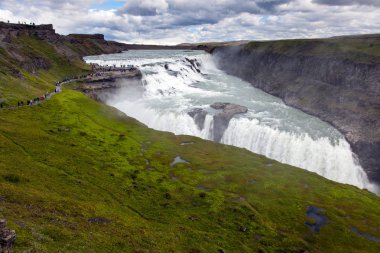 Gullfoss şelale İzlanda altın daire