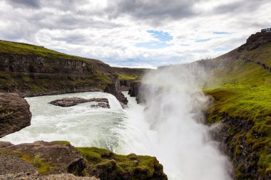 Gullfoss şelale İzlanda altın daire