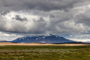 Stone and ash wasteland - volcanic landscape