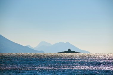 Adriyatik kıyısı Adası yaz