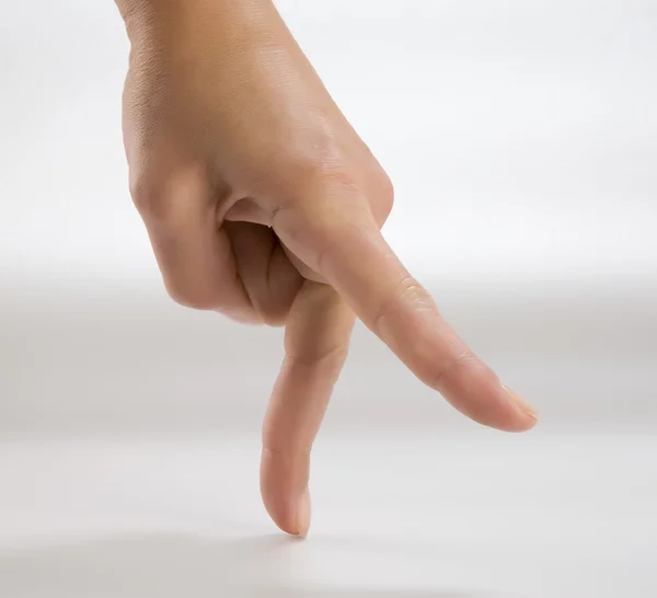 Передвижение пальцев — стоковое фото