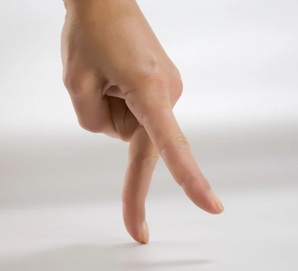 Передвижение пальцев — стоковое фото