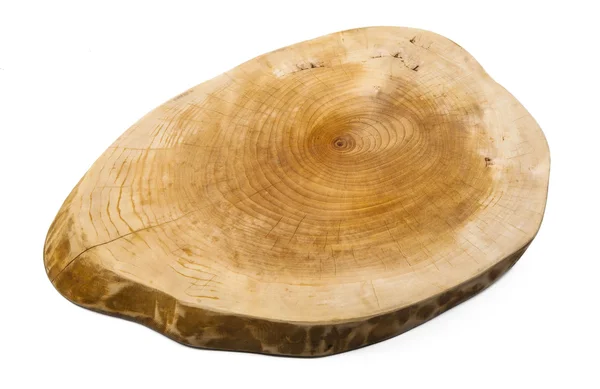 Tabla de corte de madera aislada — Foto de Stock