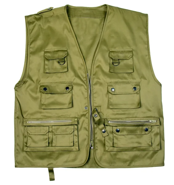 Green hunter vest — Stock Photo, Image