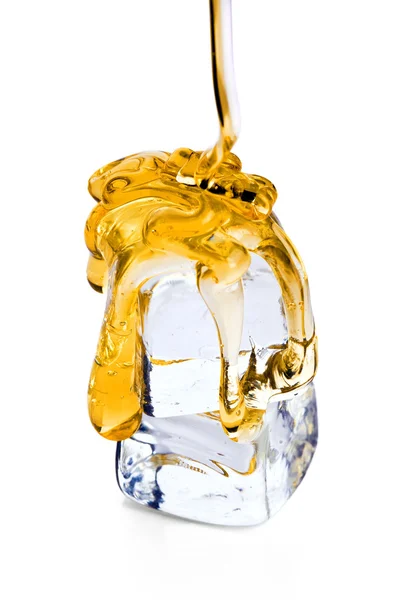 Honey on ice — Stock Photo, Image