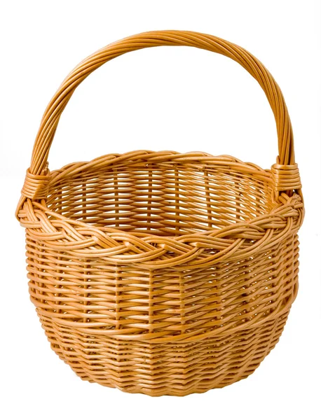 Empty basket isolated — Stock Photo, Image