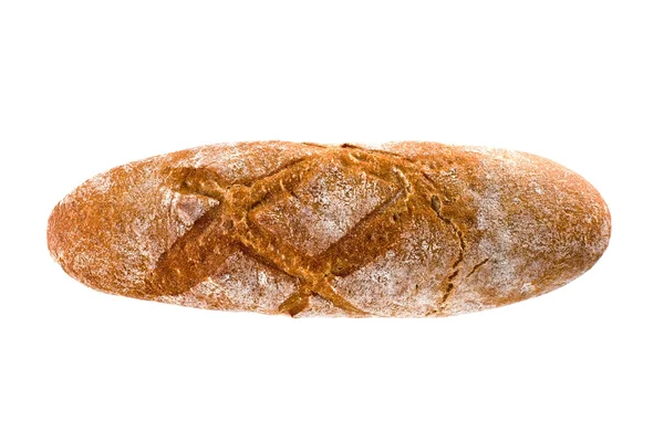 Pane di pane isolato su bianco — Foto Stock